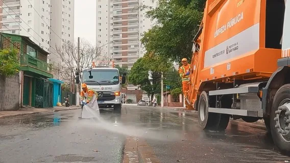 Varrição de feiras-livres, lavagem e desinfecção de vias e logradouros públicos pós feiras-livres